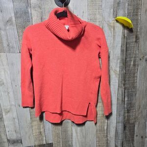 Bartolini Salmon Wool Cashmere Blend Turtleneck Sweater